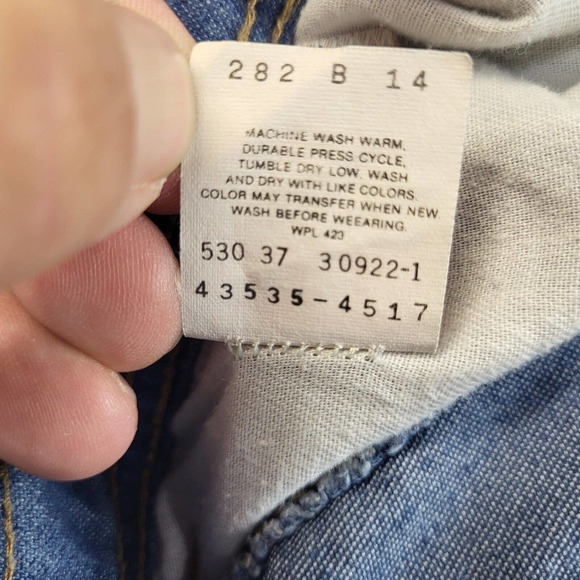 Vintage Levis Mens Jeans Orange Tab Made In USA 35x28 Tag (38x29) Medium Wash - Picture 10 of 16